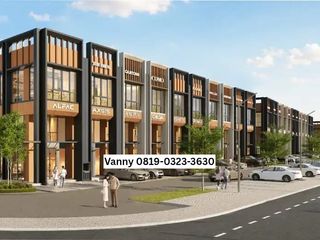 DIJUAL RUKO STROZZI COMMERCIAL SUMMARECON SERPONG RUKO 3 LANTAI HADAP JALAN UTAMA, SEBELAH MALL BARU THE HOOD HARGA MULAI 4 M-an