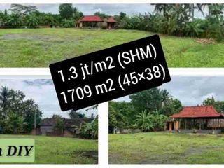 Tanah Pekarangan DIY 1709m2, SHM (Milik Sendiri).