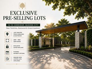 Pre-Selling Lot for Sale in C5 Quezon City | Flexible Term Options