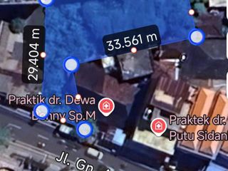 DIJUAL: Tanah Strategis Pinggir Jalan Utama 740m² Main Road Jl. Gunung Agung Denpasar