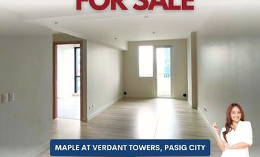 FOR SALE Corner 1-Bedroom Unit with Balcony at Maple at Verdant Towers, Pasig City