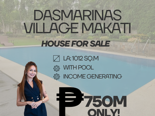 DASMARINAS VILLAGE MAKATI HOUSE FOR SALE NEAR FORBES PARK