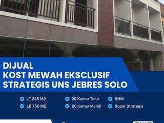 Dijual Kost Mewah Eksklusif Lokasi Jebres Solo Luas 245m2