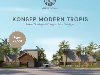 Hunian Modern 2 Lantai dengan Konsep Tropis di Perumahan Green Layana