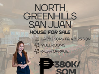 NORTH GREENHILLS SAN JUAN HOUSE FOR SALE 9 BEDROOMS