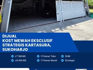 Dijual Kost Mewah Eksklusif Lokasi Kartasura, Sukoharjo Luas  188m2