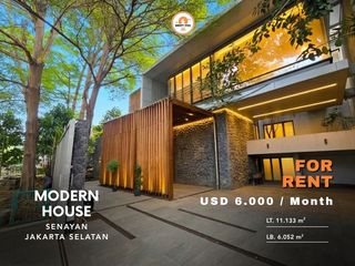 For Rent Modern House di lokasi premium dan strategis Senayan Jakarta Selatan