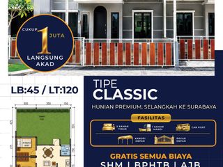 Dijual Rumah Minimalis Selangkah Kota Surabaya di Grand Pavillion Regency Gresik