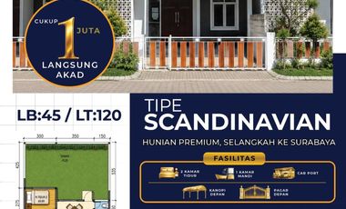 Dijual Rumah Modern Selangkah Kota Surabaya di Grand Pavillion Regency Gresik