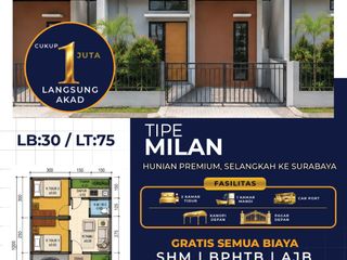 Dijual Rumah Baru Ready Stock Selangkah Kota Surabaya di Grand Pavillion Regency Gresik