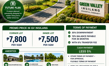 Residential Lots for Sale in Silang, Cavite | Green Valley Insilang | Near Tagaytay | Promo Price | Flexible Payment Terms