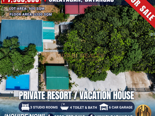 Private Resort Vacation House for Sale in Calatagan Batangas | Pool & Airbnb Business RAS