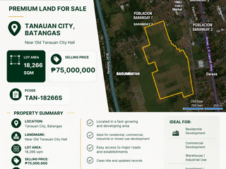 Tanauan Batangas 18,266sqm Lot 4 Sale