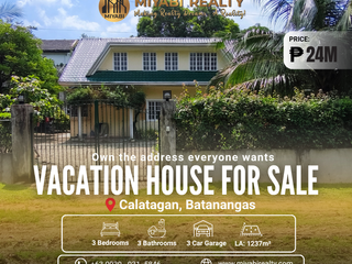 Ready For Occupancy Fully Furnished 24M 2 Storey Vacation House For Sale in Calatagan Batangas  - LSS