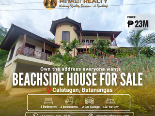 Ready For Occupancy 23M Beachside House & Lot For Sale in Calatagan Batangas - LSS
