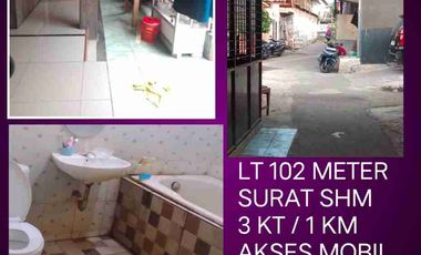 DIJUAL CEPAT RUMAH KAMPUNG AJSES MOBIL LOKASI SANGAT STRATEGIS