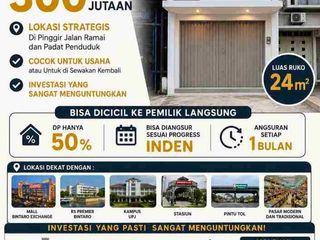 dijual 2 unit ruko 2 lantai harga ekonomis