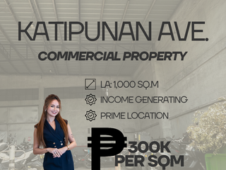 KATIPUNAN AVENUE COMMERCIAL PROPERTY FOR SALE INCOME GENERATING