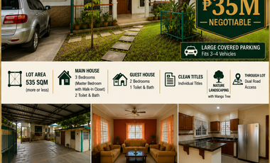 Executive Family Compound for Sale | Through Lot | 535 sqm | Parang, Marikina City | ₱35M Negotiable