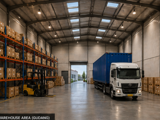 Gudang Brand New Ada Office Dekat Akses Tol di Kunciran Tangerang
