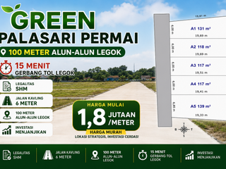 Promo Murah Cicilan 12x Flat Tanah Kavling 100 Meter Alun Alun Legok, SHM