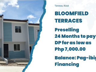 Preselling Affordable 2 Storey Townhouse Units at Teresa Rizal Through Pag-ibig Financing