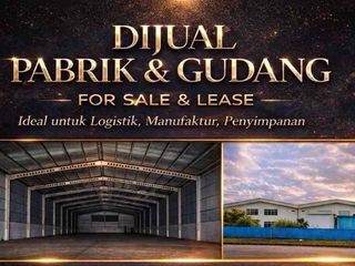 Gudang KNIC Kawasan Industri Terpadu Siap Pakai Dekat Tol Pelabuhan