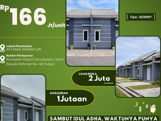 RUMAH MURAH TUBAN KOTA SURYA MADANI DUA LINGKUNGAN AMAN TERTATA