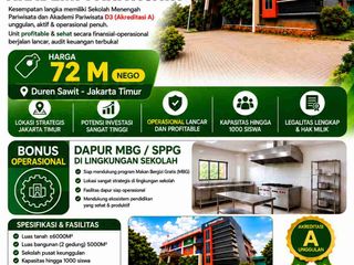 Dijual Lahan dan Gedung Sekolah Operasional Aktif. Bonus Yayasan dan operasional SPPG / MBG (Langsung Owner)