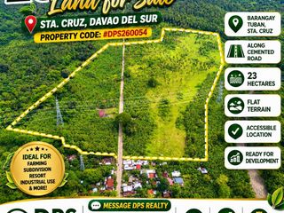 23-Hectares FarmLand for Sale in Tuban, Sta. Cruz, Davao Del Sur