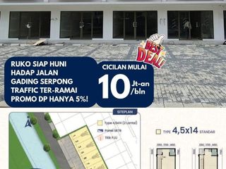Tanpa Boom Gate Santa Monica Santa Anna - Ruko Ready Stok ; Siap Huni ; 4,5X14 ; Hadap Jalan