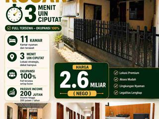 Rumah kos Dijual Dekat Kampus UIN Ciputat Tangerang Selatan