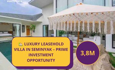 🏡 DIJUAL / DISEWAKAN – Villa Mewah Pererenan