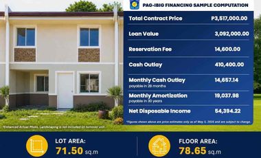 Jasmine House & Lot in Dasmarinas Cavite