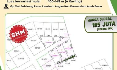 DIJUAL TANAH KAVLING GAMPONG COT | SHM | DARUSSALAM | ACEH BESAR