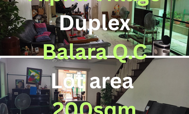 "Spacious 4-Bedroom Duplex for Sale in Alpha Village | 200sqm Lot | 350sqm Floor Area | 2 Parking Slots | Across Ayala Heights | P24M"