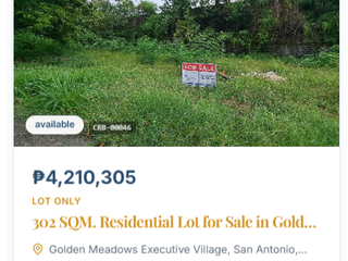 Residential Lot for Sale