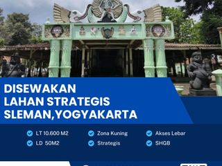 Disewakan Lahan Zona Kuning Lokasi Strategis Sleman, Yogyakarta Luas 10.600m2