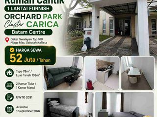 di sewakan rumah furnished Batam centre
