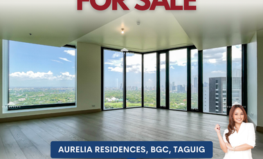4BR 4 Bedroom with Manila Golf & Makati Skyline Views For Sale in Aurelia Residences, BGC