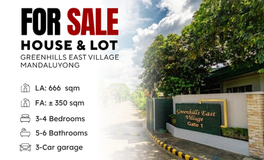For Sale: House & Lot in Greenhills East, Mandaluyong City