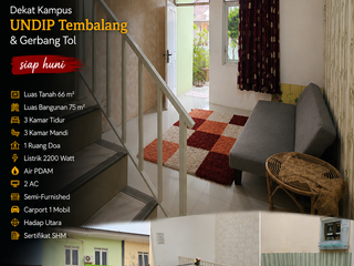 Ngesrep dekat kampus UNDIP Tembalang, furnished, Semarang