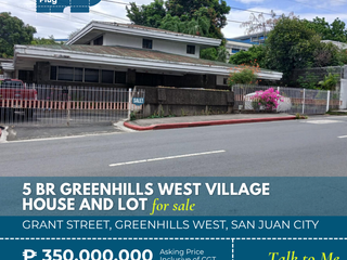 Greenhills West Subdivision House and Lot for Sale on Grant Street