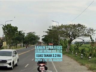 (L) Tanah LD 133 mtr, Dpn Gerbang TOL MADIUN, Lokasi Strategis