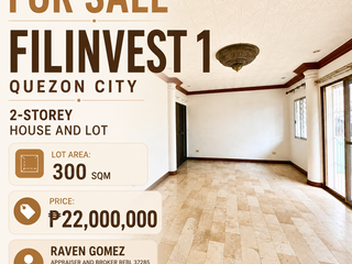For Sale: 2-Storey House and Lot in Filinvest 1, Quezon City