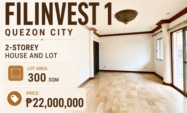 For Sale: 2-Storey House and Lot in Filinvest 1, Quezon City