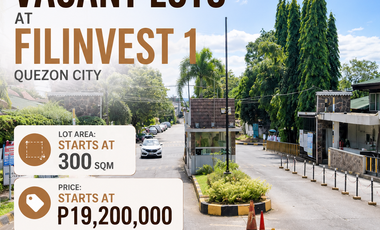 For Sale: Vacant Lots at Filinvest 1, Quezon City