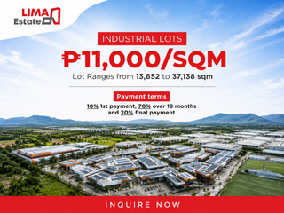 For Sale: PEZA Industrial Lots in Batangas Near Major Highways | LIMA Estate Lipa-Malvar