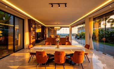 Modern Fully Furnished Ocean View Villa for Sale in Uluwatu – 5 Bedrooms with Private Cinema
