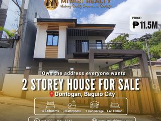 11.5M Readu For Occupancy 2-Storey House & Lot For Sale in Dontogan, Baguio City | 4BR - LSS